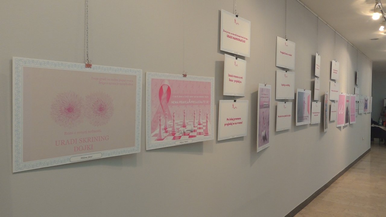 Отворена изложба „Пинк риббон Сербиа“ и обележен месец борбе против рака дојке