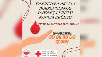 Ванредна акција давања крви у Новом Бечеју