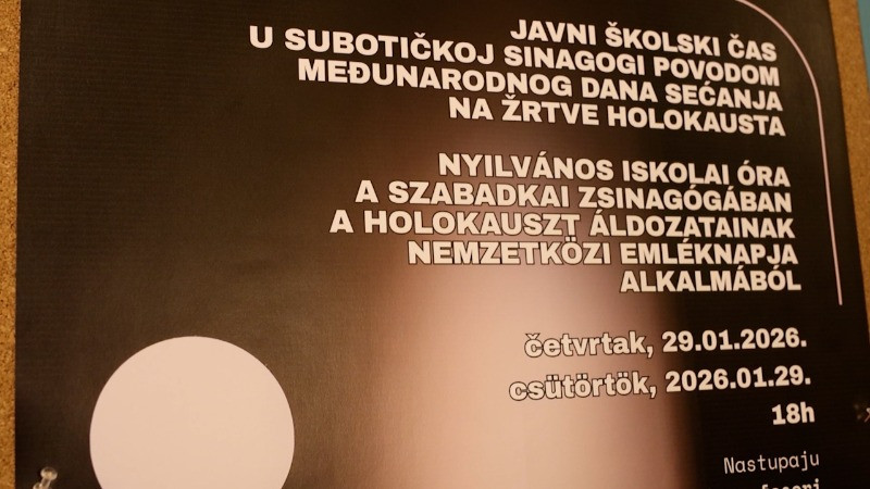 Одржан јавни час поводом Међународног дана сећања на жртве Холокауста