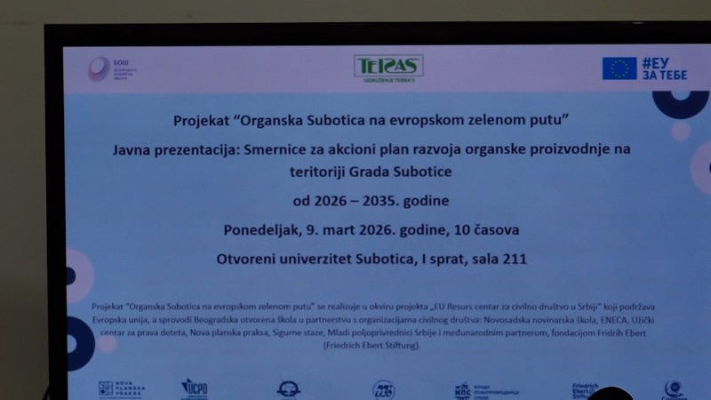Јавна презентација о развоју органске производње у Суботици