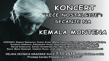„Вече носталгије“ сећање на Кемала Монтена