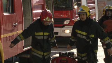 Ватрогасна вежба у ОШ „Сечењи Иштван“