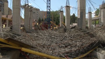 Урушила се плоча на градилишту зграде на Прозивци