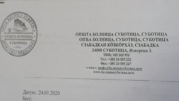 СВМ тражи од Болнице да повуче спорно обавештење 