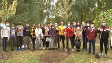 Основци и средњошколци засадили младице у дворишту школе